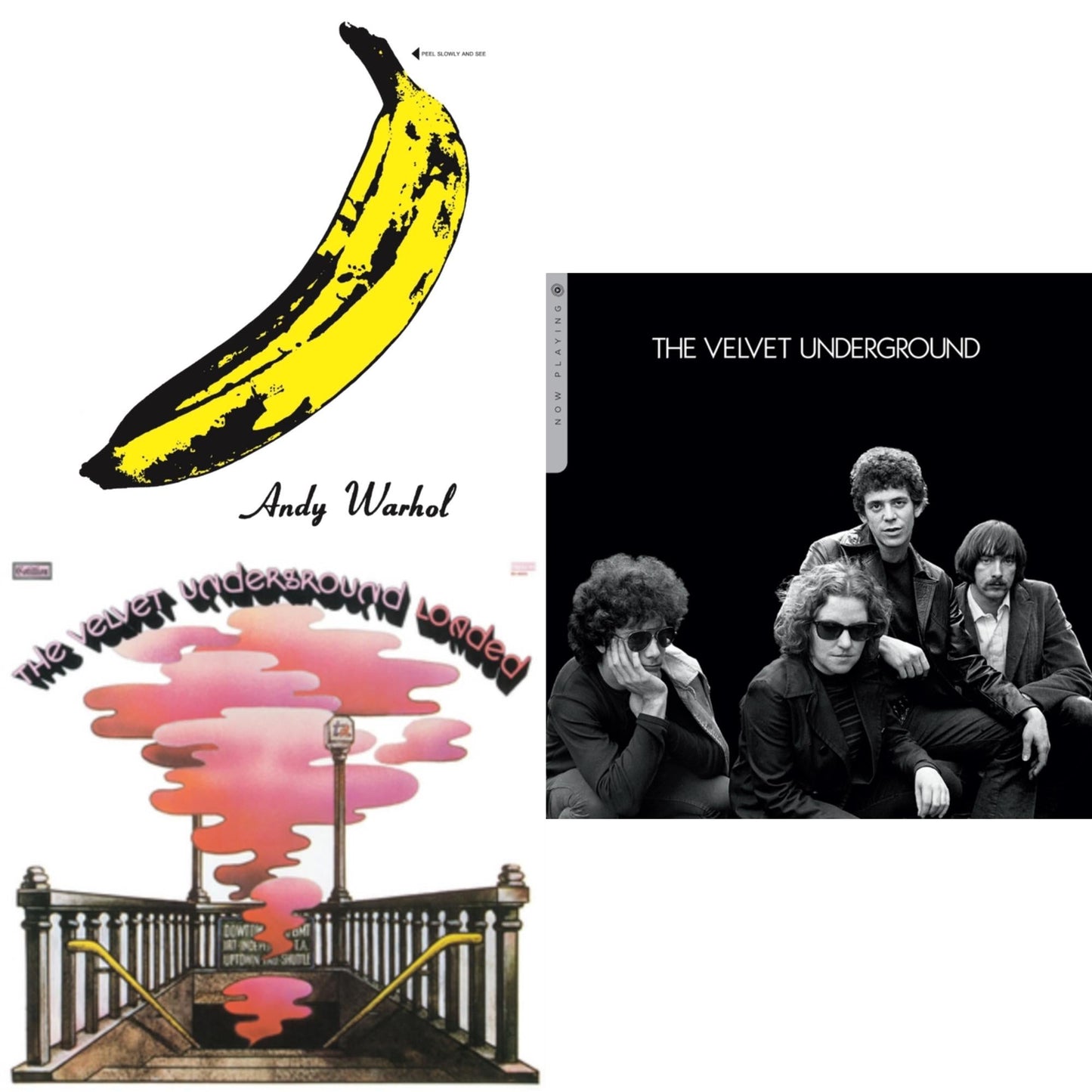 This is a 3 LP Vinyl SKU bundle.
1.This LP Vinyl is brand new.Format: LP VinylMusic Style: Art RockThis item's title is: Velvet Underground & NicoArtist: Velvet UndergroundLabel: VINYL LOVERSBarcode: 8013252900051Release Date: 11/13/2015
2.This LP Vinyl is brand new.