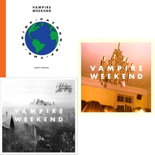 This is a 3 LP Vinyl SKU bundle.
1.This LP Vinyl is brand new.Format: LP VinylMusic Style: Deep HouseThis item's title is: Father Of The Bride (2LP/140G)Artist: Vampire WeekendLabel: COLUMBIABarcode: 190759301418Release Date: 5/3/2019
2.This LP Vinyl is brand new.