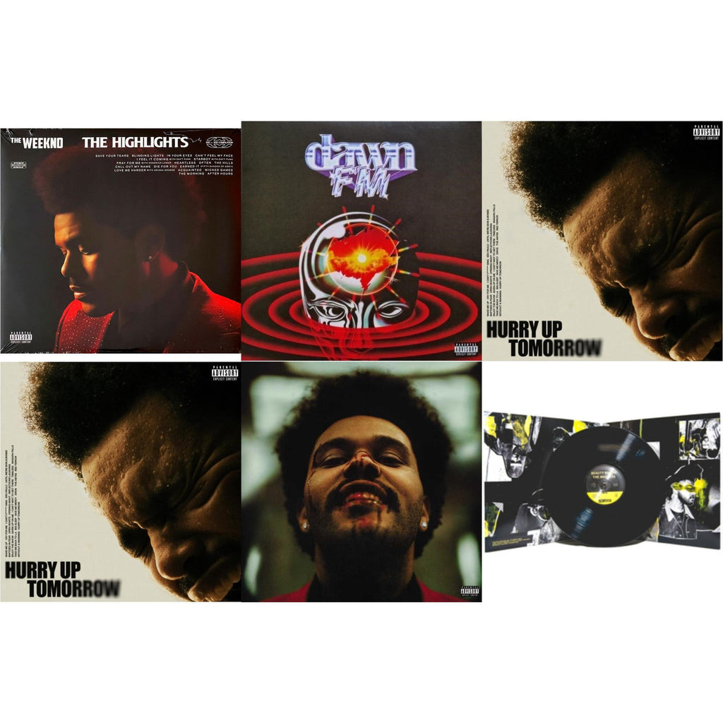Highlights (2LP) & Dawn Fm (Version 2) (Translucent Silver LP Vinyl) & Hurry Up Tomorrow (X) (Complete Edition) (2LP) & Hurry Up Tomorrow (X) (Ost) (2LP) & After Hours (X) (2LP) & Beauty Behind The Madness (X)