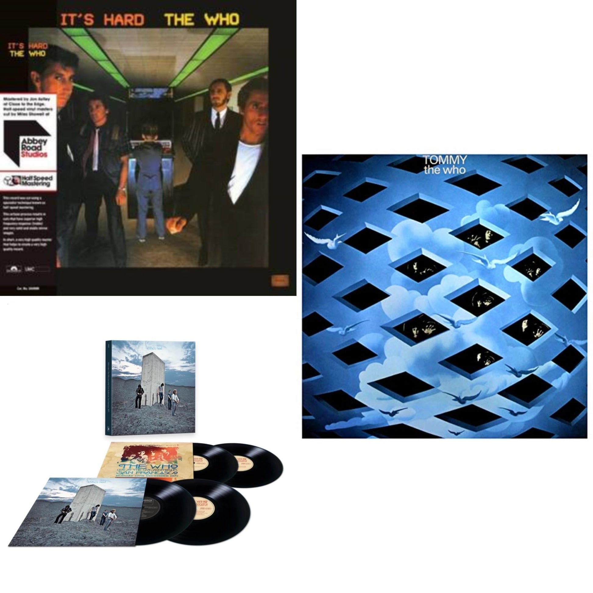 This is a 3 LP Vinyl SKU bundle.
1.This LP Vinyl is brand new.Format: LP VinylMusic Style: Hard RockThis item's title is: It's Hard (40Th An/2LP/Orange & Yellow Vinyl/Half-Speed)(Rsd)Artist: WhoLabel: POLYDORBarcode: 602438944767Release Date: 6/18/2022
2.This LP Vinyl is brand new.