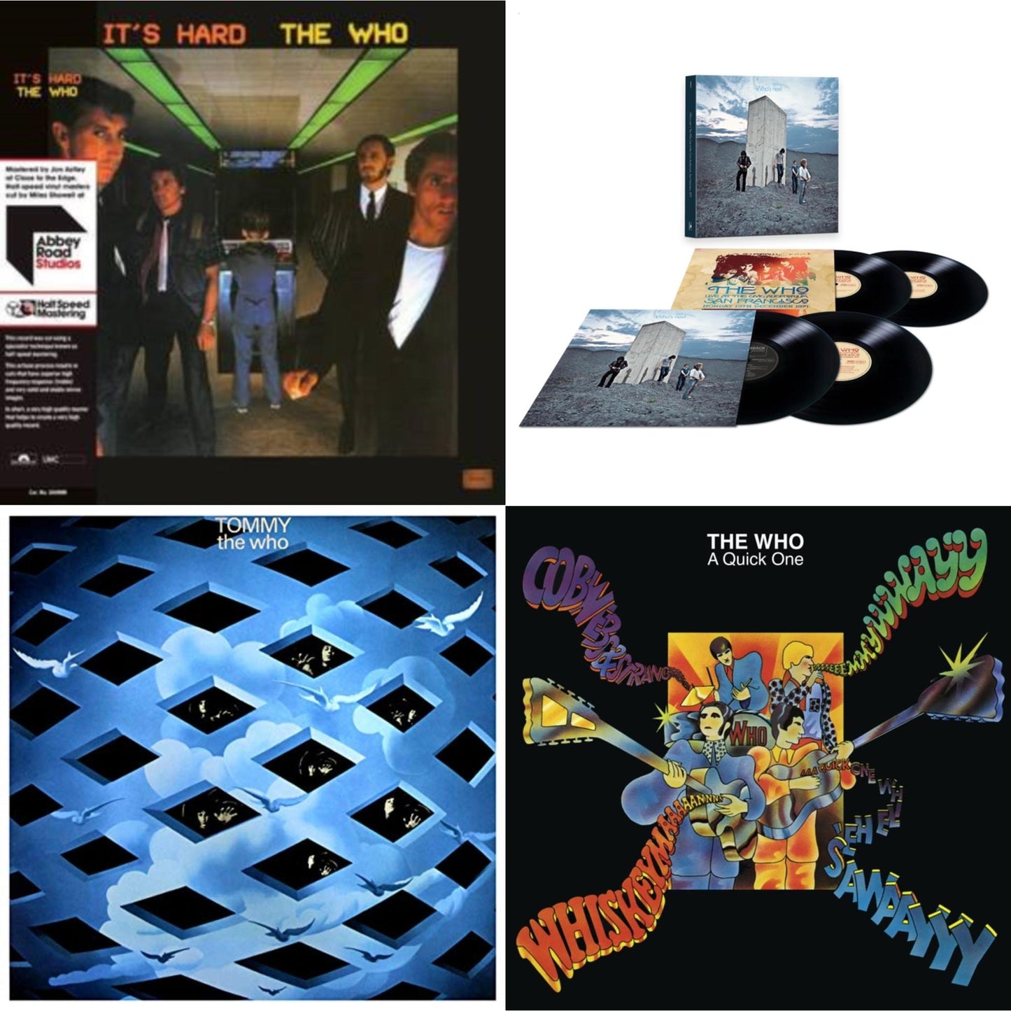 This is a 4 LP Vinyl SKU bundle.
1.This LP Vinyl is brand new.Format: LP VinylMusic Style: Hard RockThis item's title is: It's Hard (40Th An/2LP/Orange & Yellow Vinyl/Half-Speed)(Rsd)Artist: WhoLabel: POLYDORBarcode: 602438944767Release Date: 6/18/2022
2.This LP Vinyl is brand new.