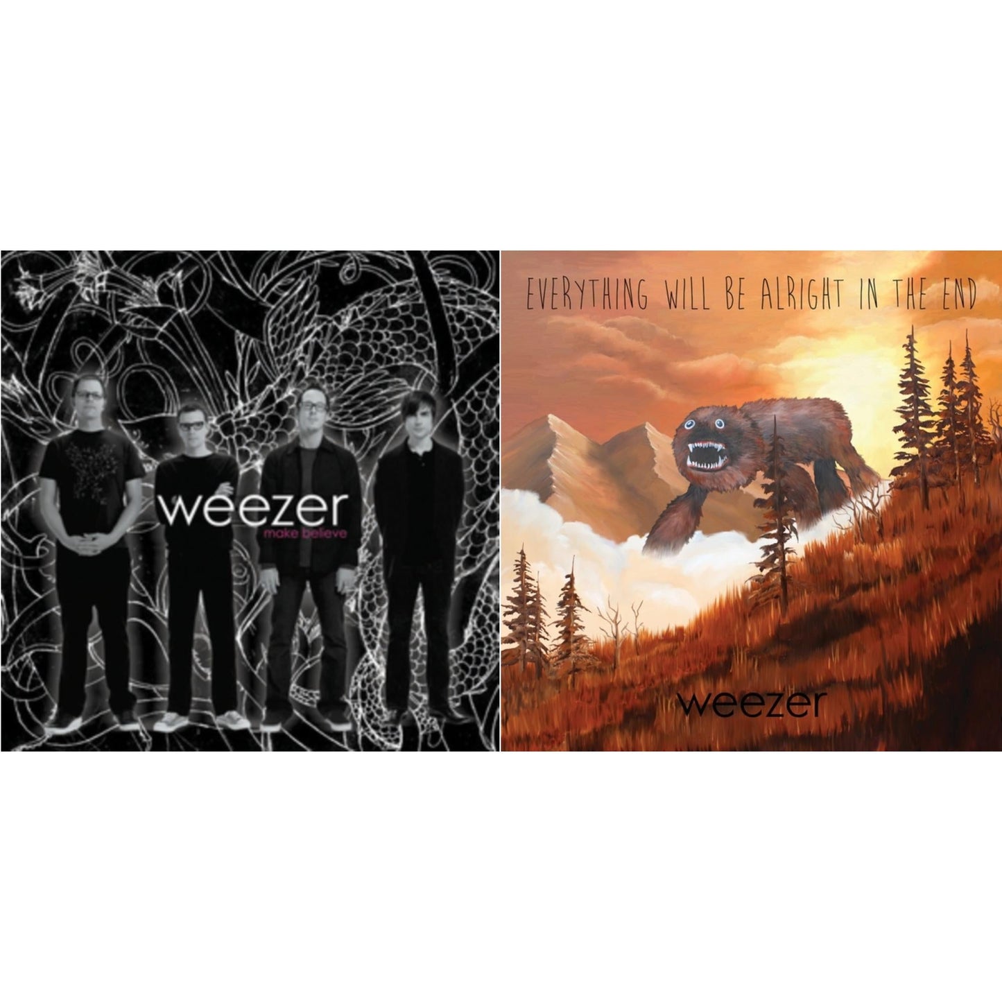 This is a 2 LP Vinyl SKU bundle.
1.This LP Vinyl is brand new.Format: LP VinylMusic Style: Alternative RockThis item's title is: Make BelieveArtist: WeezerLabel: Geffen RecordsBarcode: 602547945440Release Date: 10/28/2016
2.This LP Vinyl is brand new.