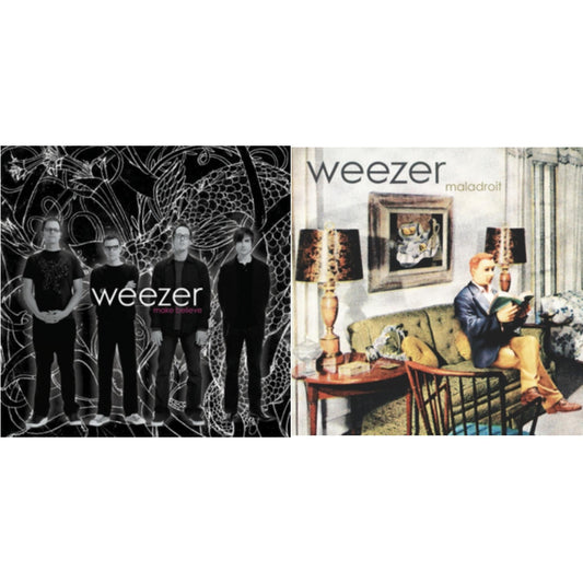 This is a 2 LP Vinyl SKU bundle.
1.This LP Vinyl is brand new.Format: LP VinylMusic Style: Alternative RockThis item's title is: Make BelieveArtist: WeezerLabel: Geffen RecordsBarcode: 602547945440Release Date: 10/28/2016
2.This LP Vinyl is brand new.