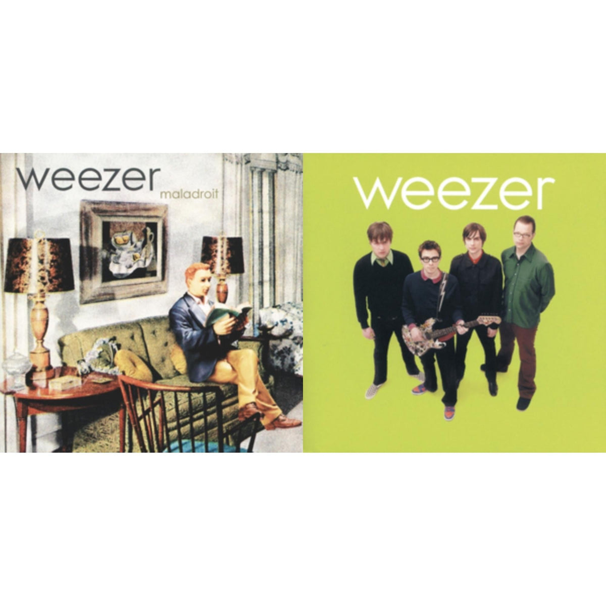 Weezer - Weezer (Green Album) & Maladroit - LP Vinyl Bundle