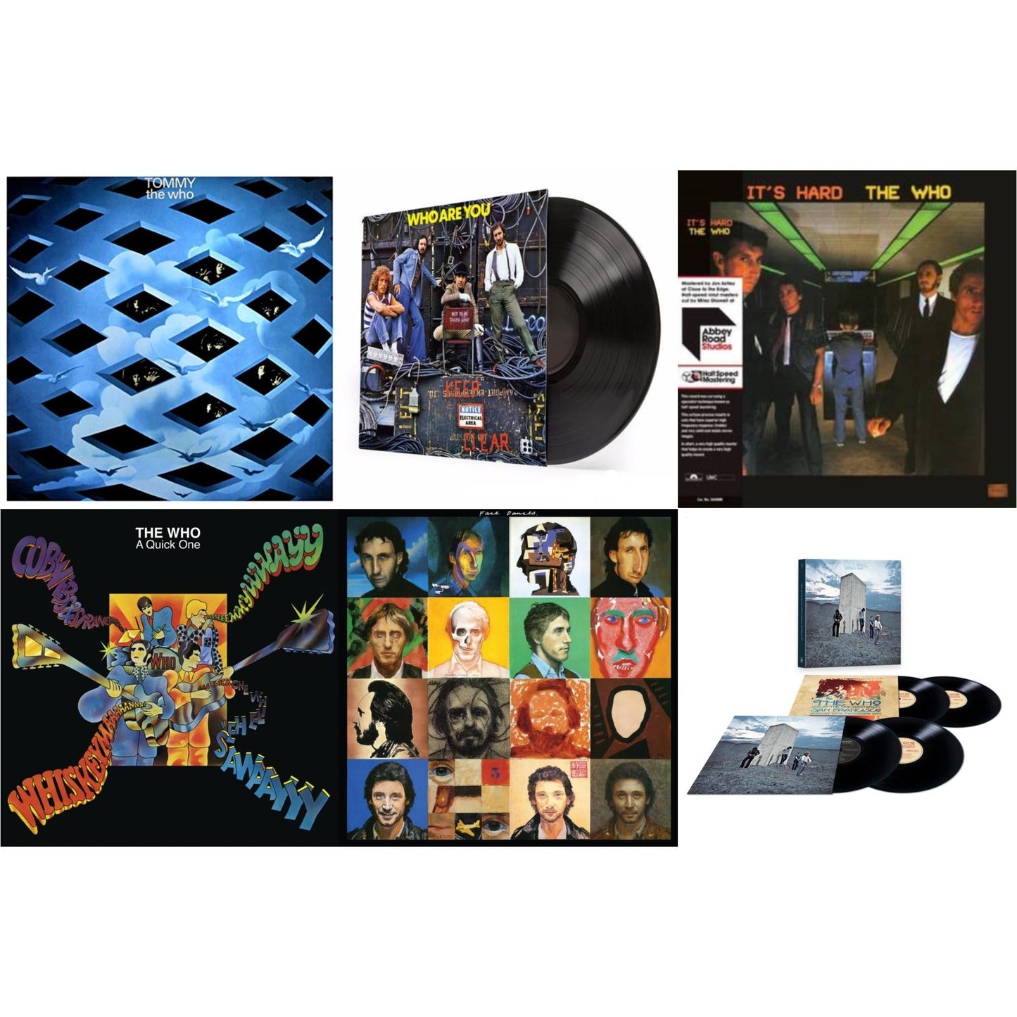 This is a 6 LP Vinyl SKU bundle.
1.This LP Vinyl is brand new.Format: LP VinylMusic Style: Classic RockThis item's title is: TommyArtist: WhoLabel: Track RecordBarcode: 602537157495Release Date: 3/25/2014
2.This LP Vinyl is brand new.