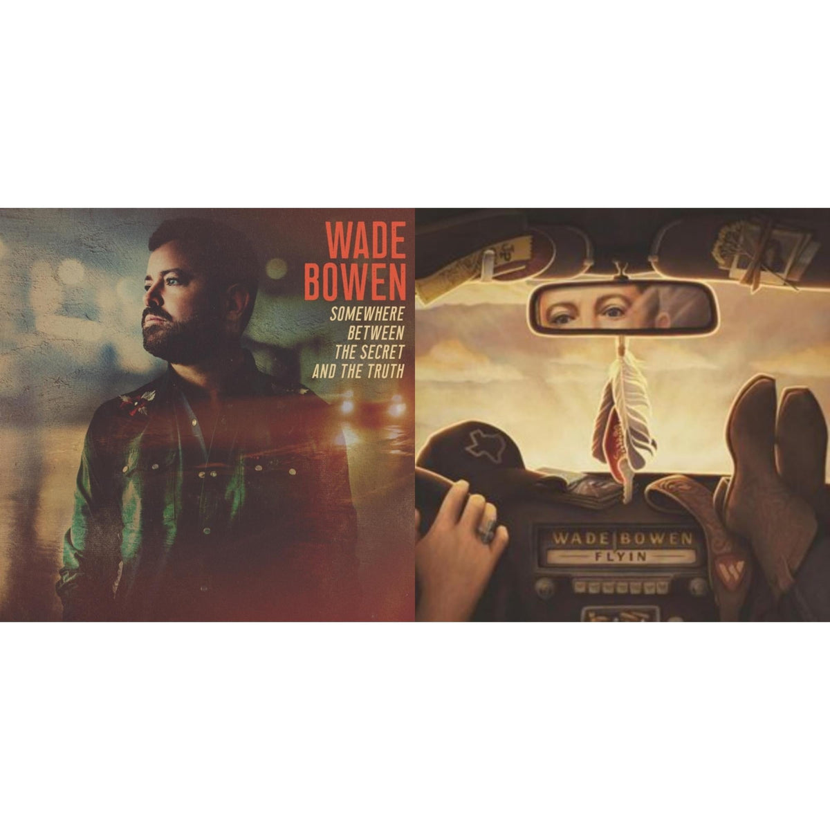 Wade Bowen - Flyin & Somewhere Between The Secret & The Truth - LP Vinyl Bundle