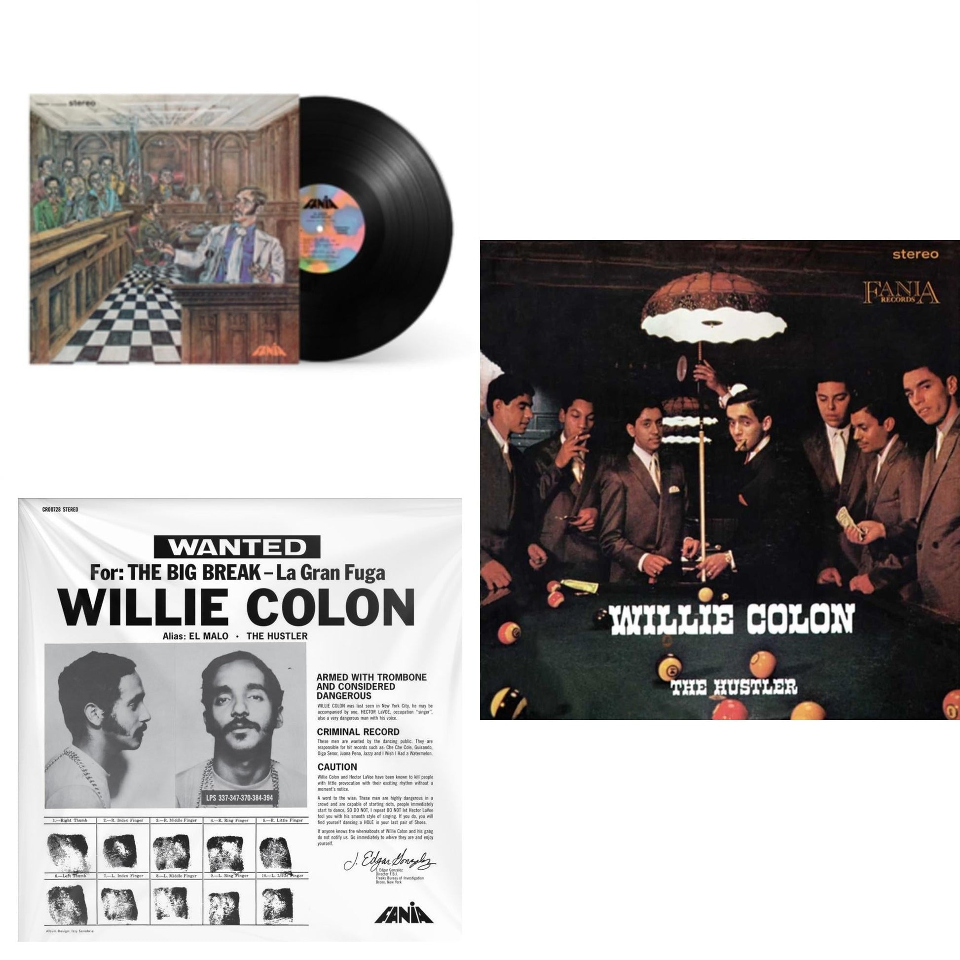 This is a 3 LP Vinyl SKU bundle.
1.This LP Vinyl is brand new.Format: LP VinylMusic Style: SalsaThis item's title is: El Juicio (50Th Anniversary Edition)Artist: Willie ColonLabel: CRAFT RECORDINGSBarcode: 888072426153Release Date: 1/6/2023
2.This LP Vinyl is brand new.