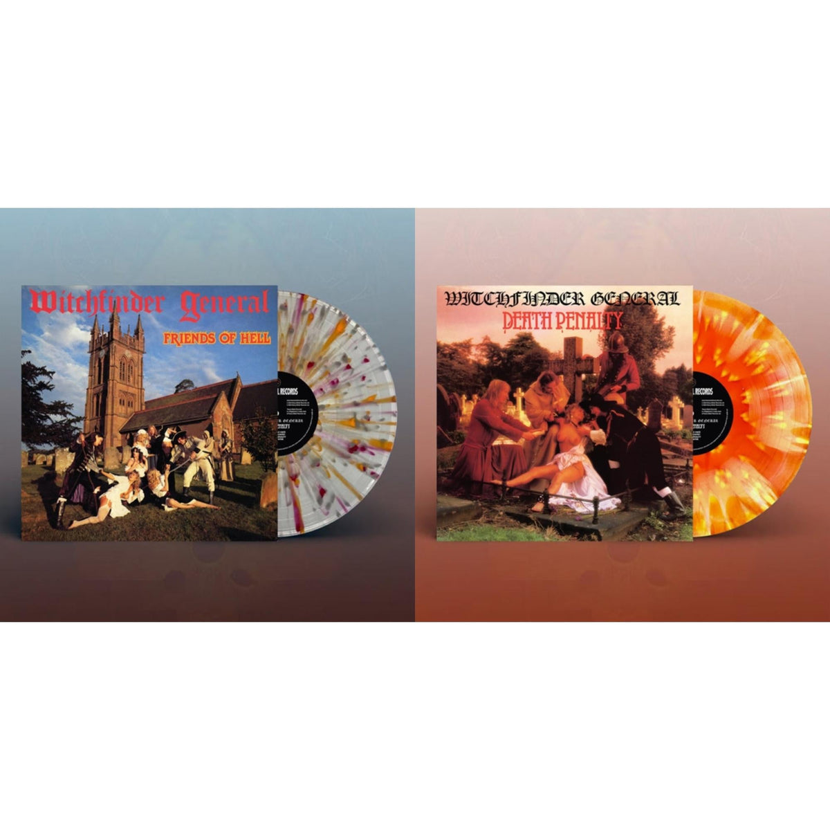 This is a 2 LP Vinyl SKU bundle.
1.This LP Vinyl is brand new.Format: LP VinylThis item's title is: Friends Of Hell (Clear W/ Red, Orange & White Splatter LP Vinyl)Artist: Witchfinder GeneralBarcode: 5016681113118Release Date: 4/5/2024
2.This LP Vinyl is brand new.