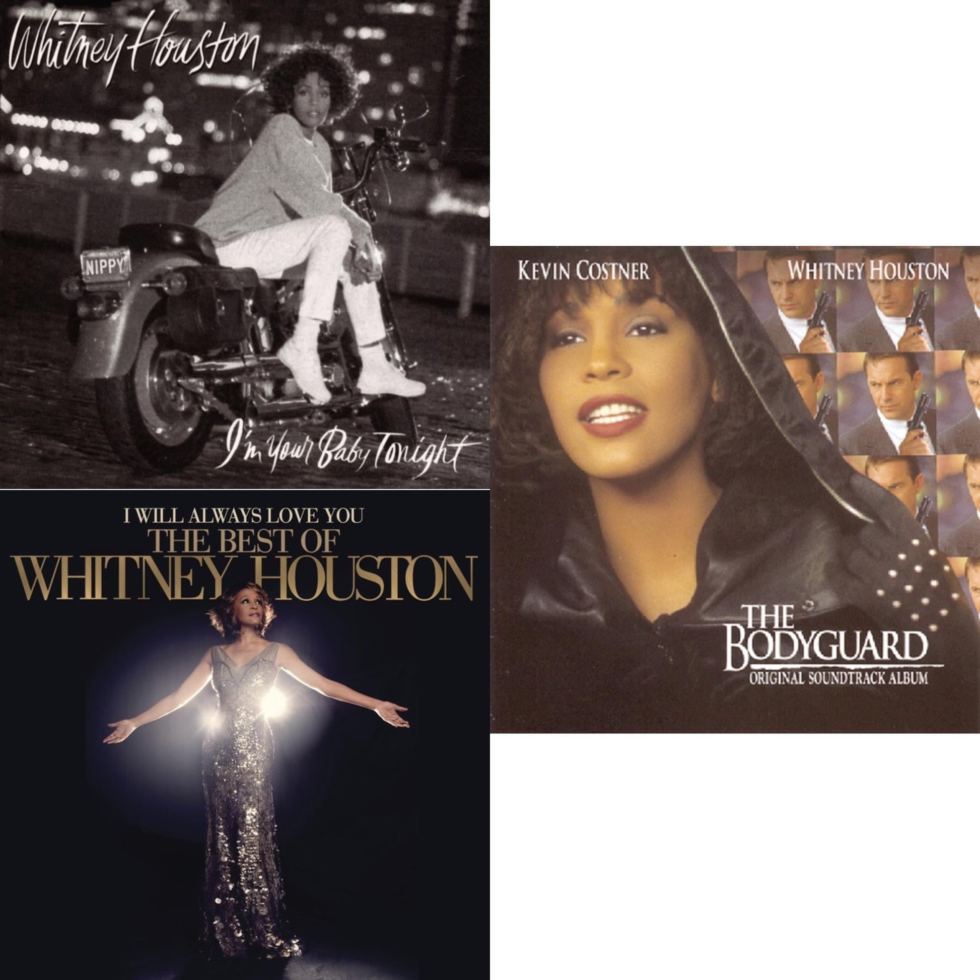 This is a 3 CD SKU bundle.
1.This CD is brand new.Format: CDMusic Style: DowntempoThis item's title is: I'm Your Baby TonightArtist: Whitney HoustonLabel: SONY SPECIAL MARKETINGBarcode: 886975418121Release Date: 6/8/2009
2.This CD is brand new.