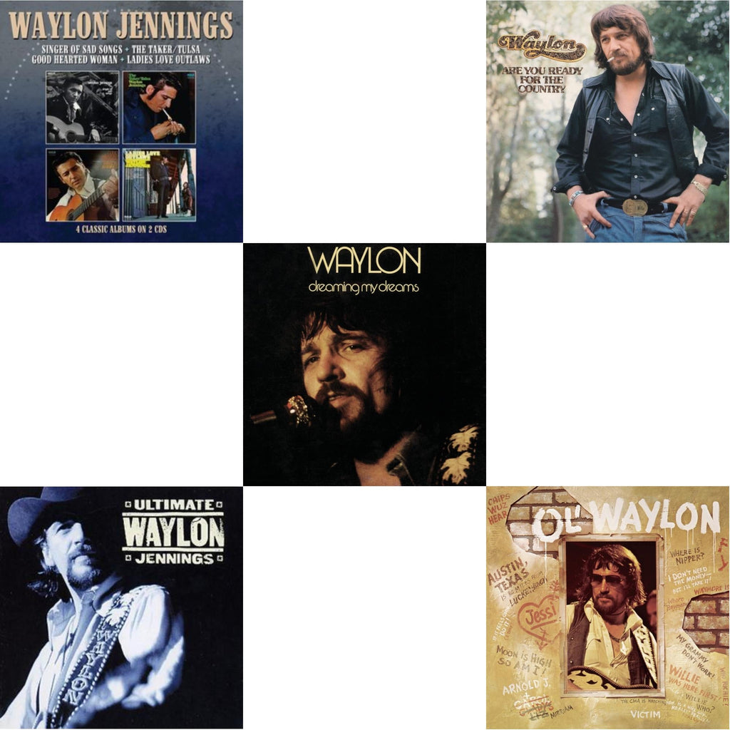 This is a 5 CD SKU bundle.
1.This CD is brand new.Format: CDThis item's title is: Singer Of Sad Songs / The Taker-Tulsa / Good Hearted Woman / Ladies Love OutlawsArtist: Waylon JenningsBarcode: 5013929800021Release Date: 7/16/2021
2.This CD is brand new.