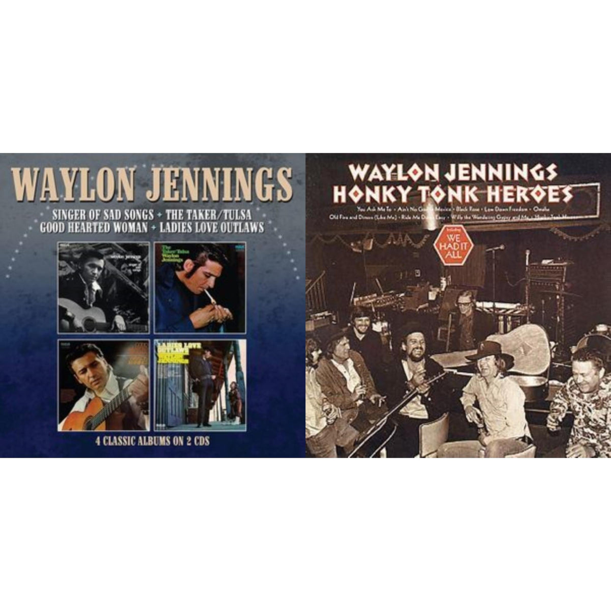 Singer Of Sad Songs / The Taker-Tulsa / Good Hearted Woman / Ladies Love Outlaws & Honky Tonk Heroes