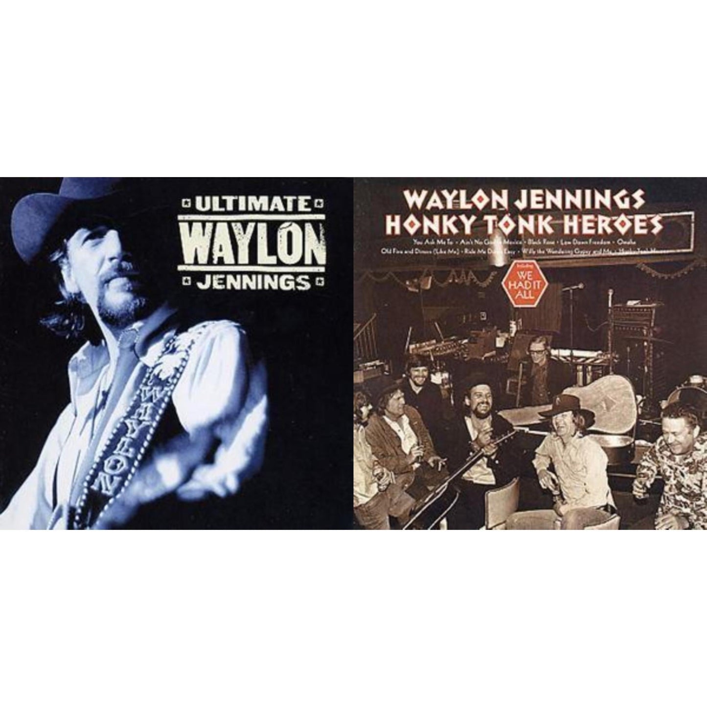 This is a 2 CD SKU bundle.
1.This CD is brand new.Format: CDMusic Style: CountryThis item's title is: Ultimate Waylon JenningsArtist: Waylon JenningsLabel: LEGACYBarcode: 828765726726Release Date: 3/23/2004
2.This CD is brand new.