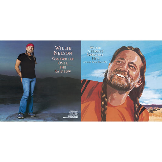 This is a 2 CD SKU bundle.
1.This CD is brand new.Format: CDMusic Style: CountryThis item's title is: Over The RainbowArtist: Willie NelsonLabel: ColumbiaBarcode: 886972427621Release Date: 2/5/2008
2.This CD is brand new.