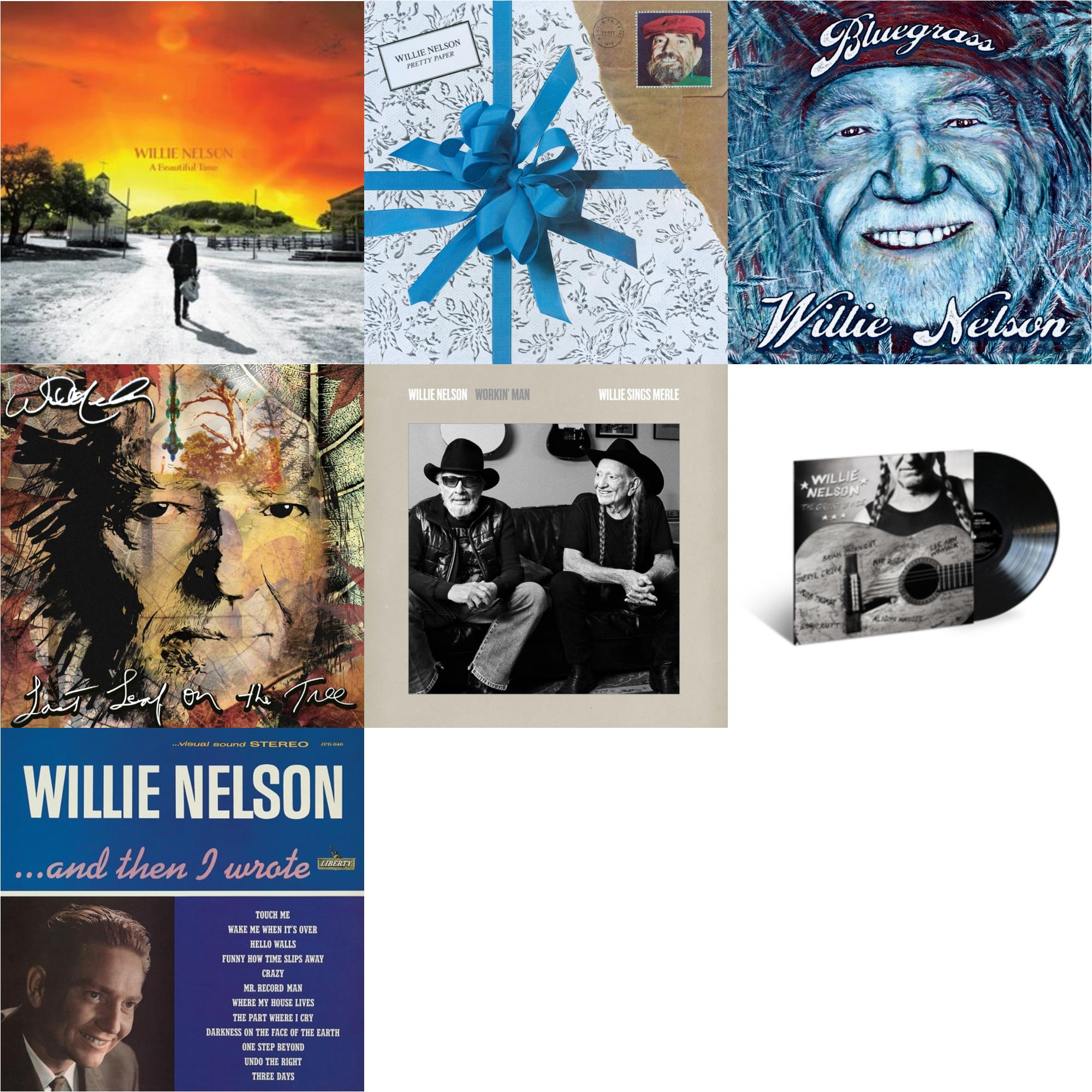 Beautiful Time & Pretty Paper & Bluegrass (Electric Blue LP Vinyl) & Last Leaf On The Tree (Amber Fossil Vinyl/2LP) & Workin Man: Willie Sings Merle & Great Divide & And Then I Wrote (Blue LP Vinyl)