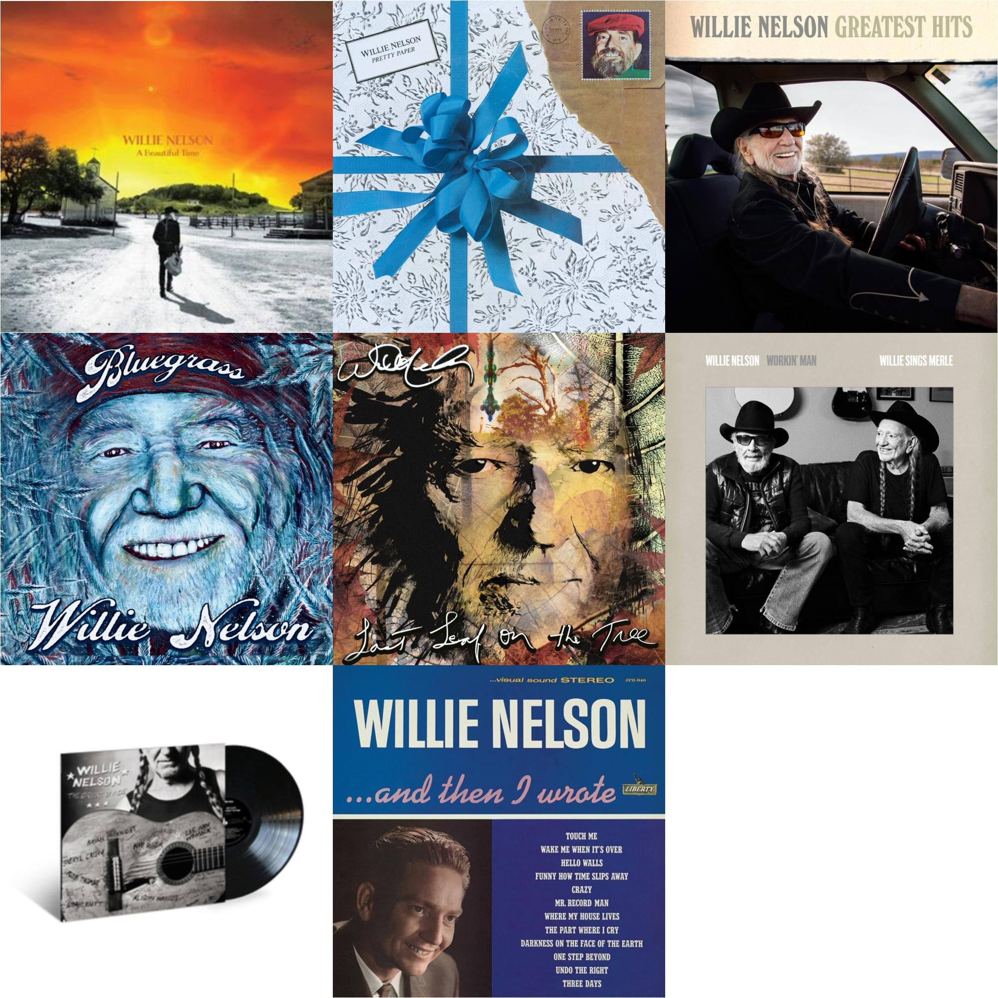 Beautiful Time & Pretty Paper & Greatest Hits & Bluegrass (Electric Blue LP Vinyl) & Last Leaf On The Tree (Amber Fossil Vinyl/2LP) & Workin Man: Willie Sings Merle & Great Divide & And Then I Wrote (Blue LP Vinyl)