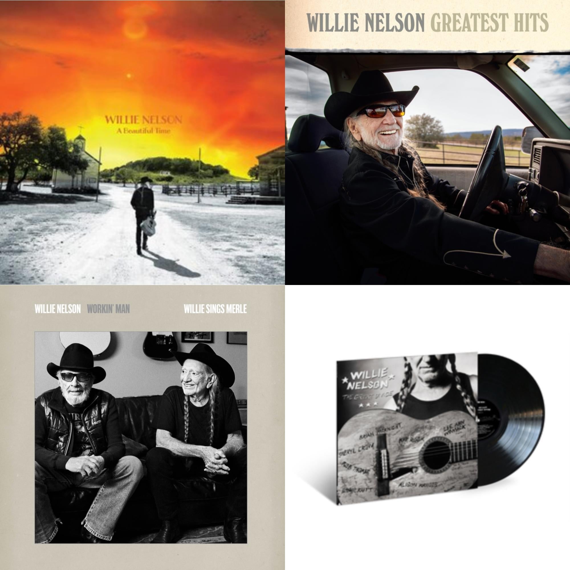 Beautiful Time & Greatest Hits & Workin Man: Willie Sings Merle & Great Divide