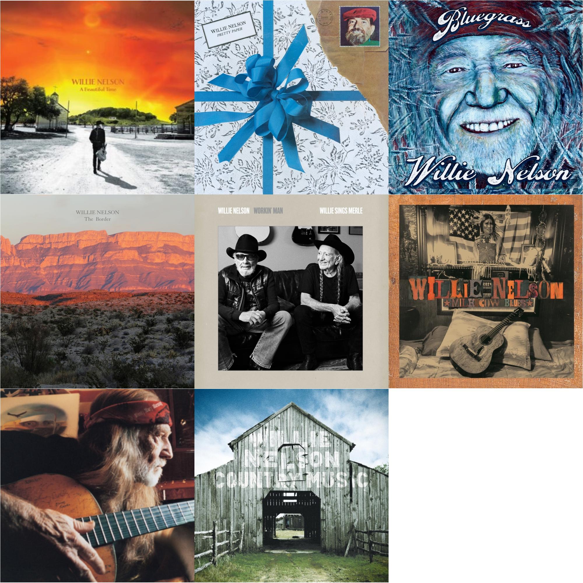 Beautiful Time & Pretty Paper & Bluegrass (Electric Blue LP Vinyl) & Border & Workin Man: Willie Sings Merle & Milk Cow Blues (2LP/180G) & It Always Will Be & Country Music (2LP)
