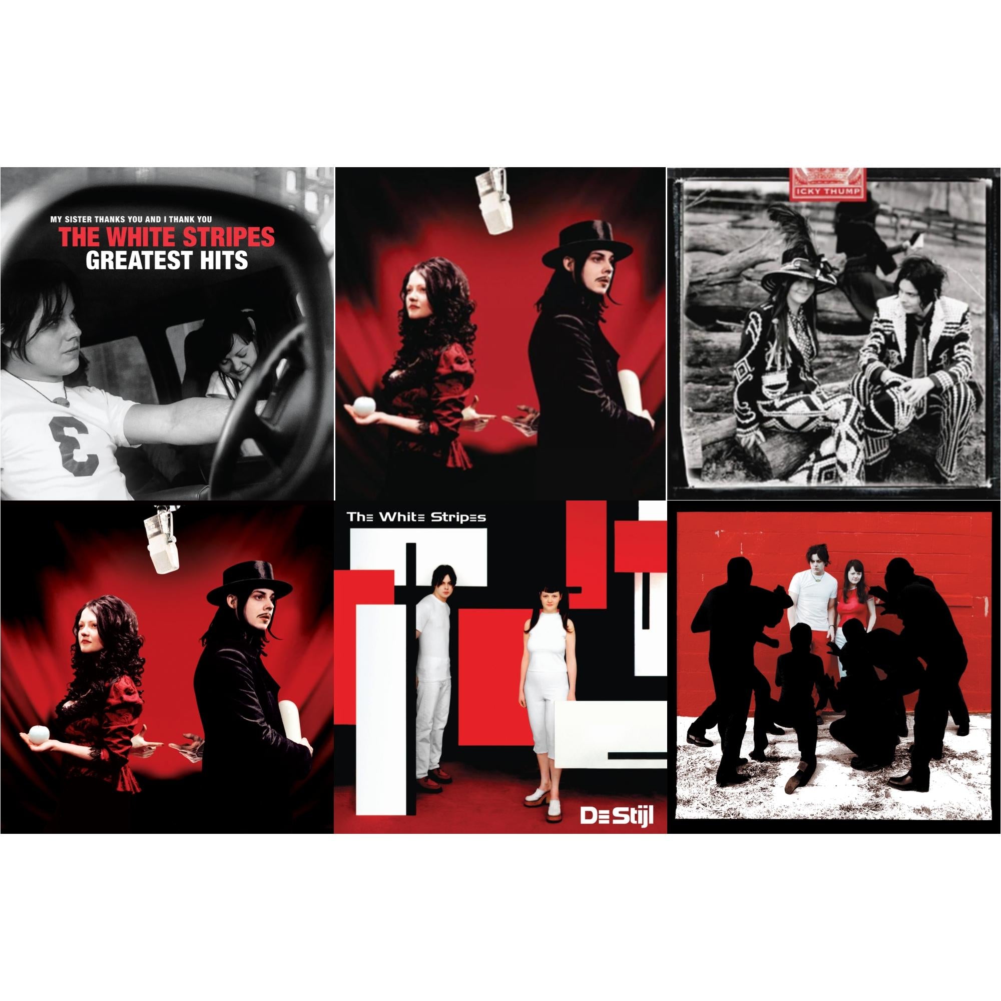 Greatest Hits (2LP/Black & Red Vinyl) & Get Behind Me Satan (2LP) & Icky Thump (2LP) & Get Behind Me Satan (2LP/20Th Anniversary/1-Red W/ Black Wisp & 2-Clear W/ Black Wisp Vinyl) & De Stijl & White Blood Cells (Reissue)