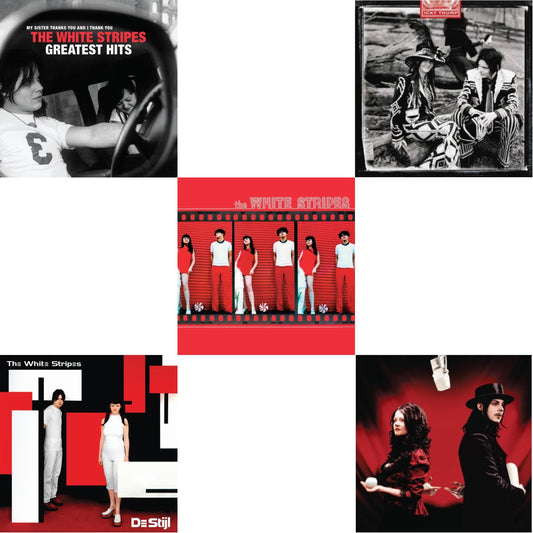 This is a 5 LP Vinyl SKU bundle.
1.This LP Vinyl is brand new.Format: LP VinylMusic Style: HouseThis item's title is: White Stripes Greatest Hits (2LP)Artist: White StripesLabel: Modular RecordingsBarcode: 813547029638Release Date: 12/4/2020
2.This LP Vinyl is brand new.