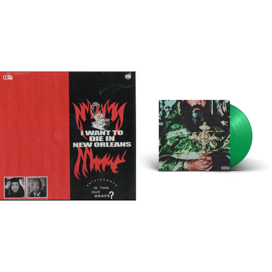 This is a 2 LP Vinyl SKU bundle.
1.This LP Vinyl is brand new.Format: LP VinylMusic Style: TrapThis item's title is: I Want To Die In New Orleans (Red/Black LP Vinyl)Artist: $Uicideboy$Label: G*59 RecordsBarcode: 842812109126Release Date: 1/3/2022
2.This LP Vinyl is brand new.