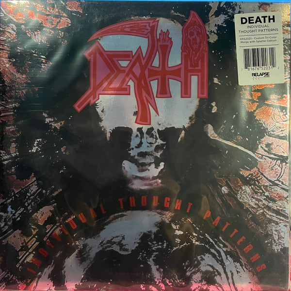 Death - Spiritual Healing - Reissue (Red, Cyan Blue & Black Tri Color Merge With Splatter LP Vinyl) & Individual Thought Patterns - Reissue (Hot Pink, Bone White & Red Tri Color Merge W/ Splatter LP Vinyl) & Sound Of Perseverance (Black, Red & Gold